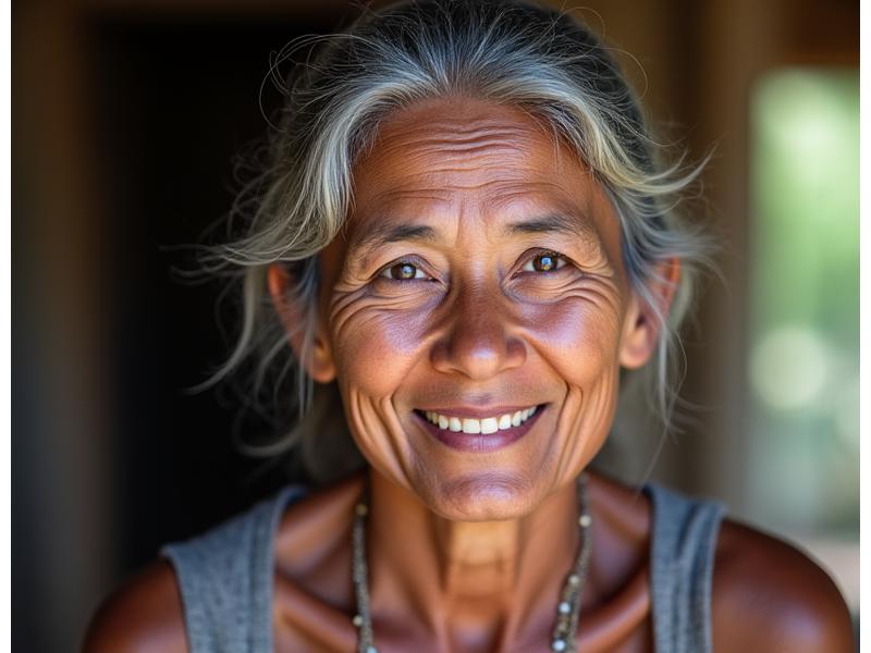 笑顔で歴史を語るベテラン現地ガイドのポートレート