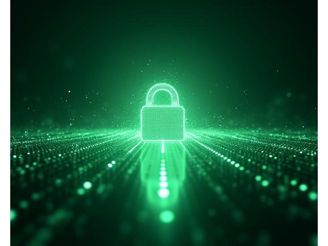 堅牢なデータ保護のためのサイバーセキュリティ網のイメージ